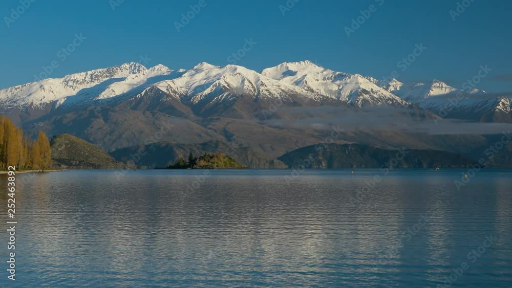 The Lonely tree of Lake Wanaka and snowy Buchanan Peaks, South Island, New Zealand The Lonely tree of Lake Wanaka and snowy Buchanan Peaks, South Island, New Zealand