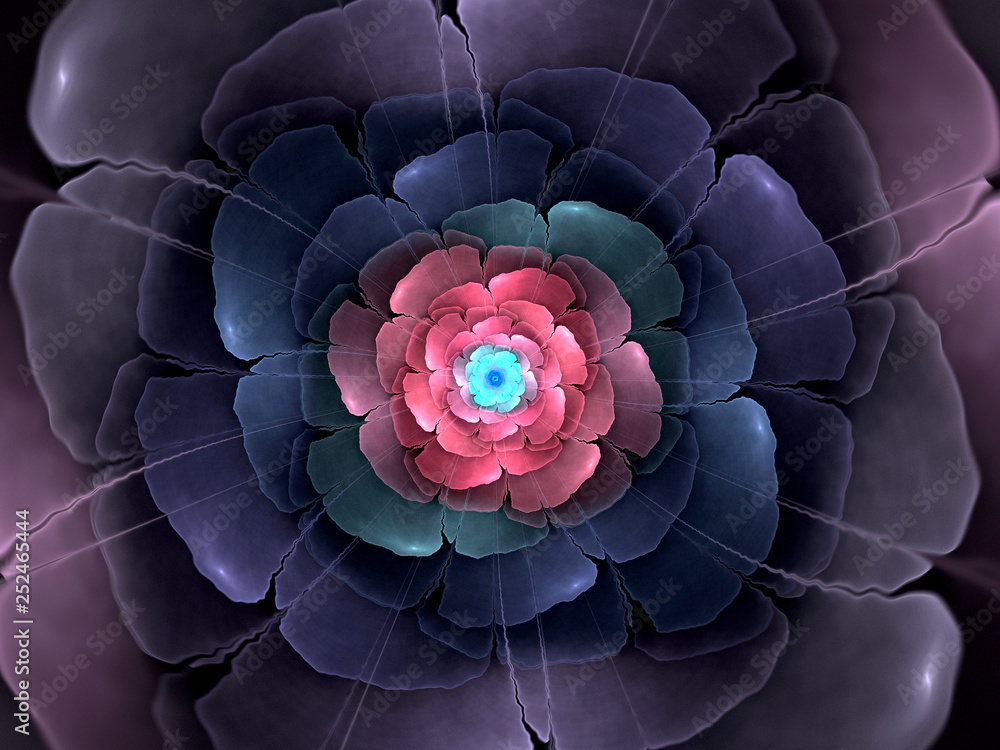 Fototapeta premium abstract flower fractal shape