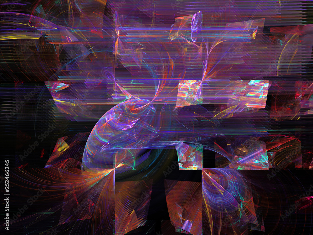 Naklejka premium abstract fractal background