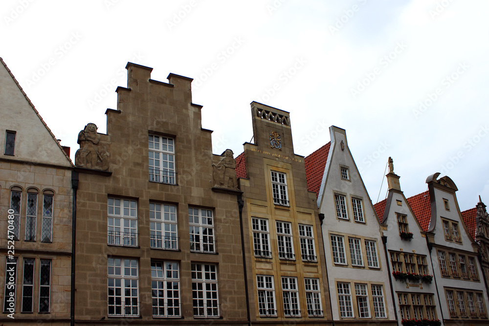 Giebelhäusern in Münster
