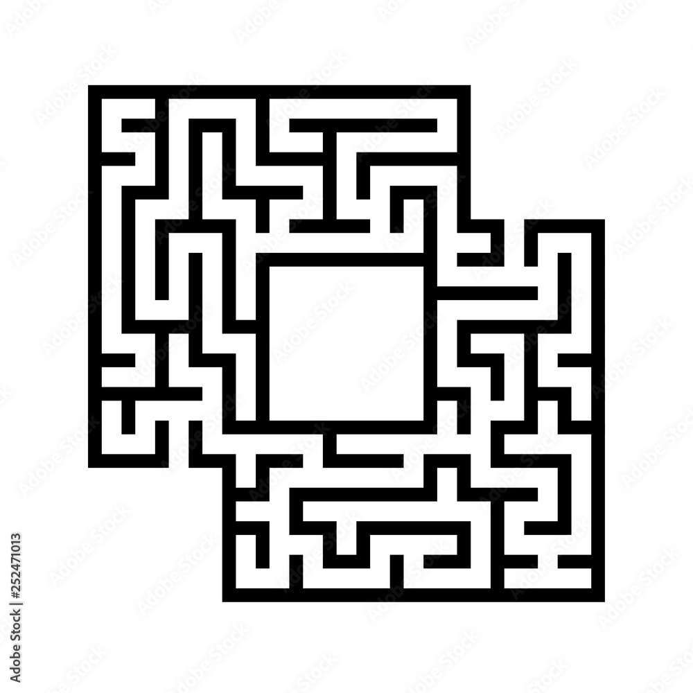 Abstact labyrinth. Game for kids. Puzzle for children. Maze conundrum. Vector illustration Abstact labyrinth. Game for kids. Puzzle for children. Maze conundrum. Vector illustration