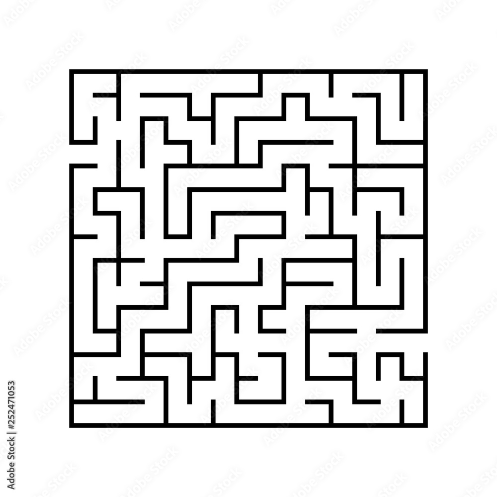 Abstact labyrinth. Game for kids. Puzzle for children. Maze conundrum. Vector illustration Abstact labyrinth. Game for kids. Puzzle for children. Maze conundrum. Vector illustration