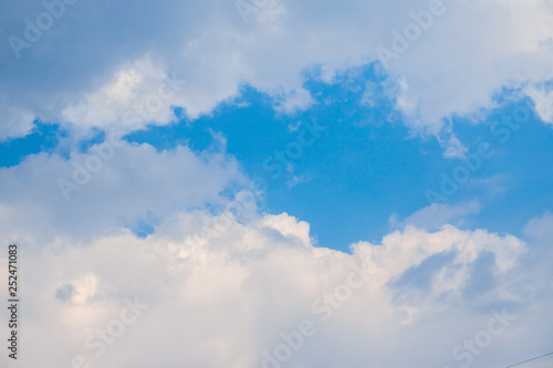 Fototapeta Naklejka Na Ścianę i Meble -  cound with blue sky background use for wallpaper