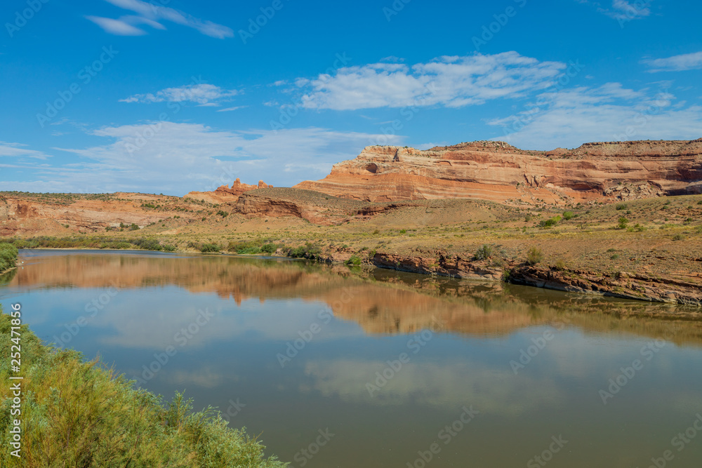 Colorado River in Scenic Desert near Moab Utah