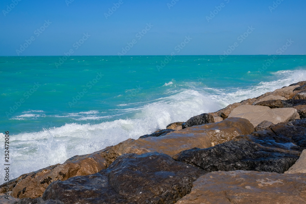 Rough sea and high waves Rough sea and high waves