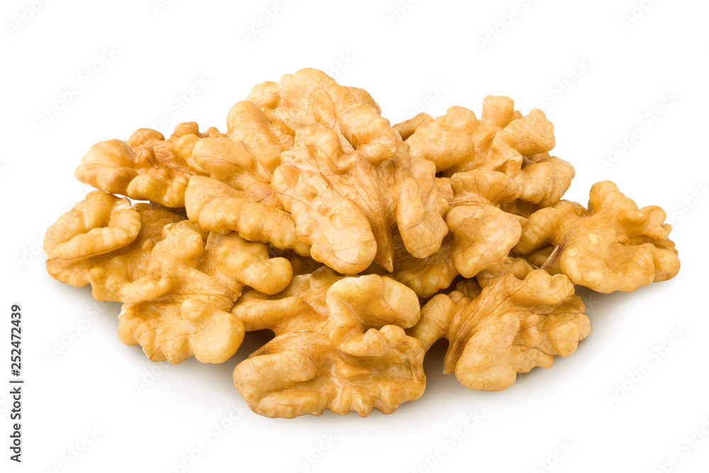 walnut, nut, isolated on white background, clipping path, full depth of field walnut, nut, isolated on white background, clipping path, full depth of field