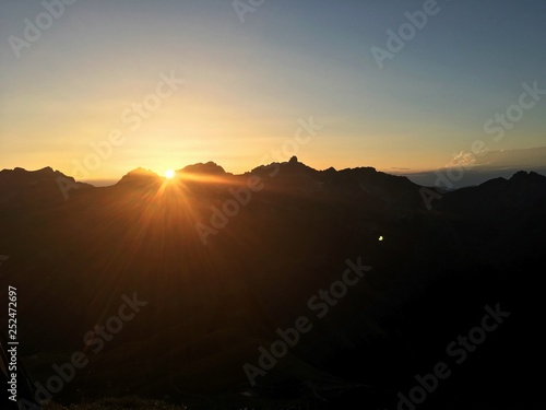 Österreich Sonnenuntergang Berge