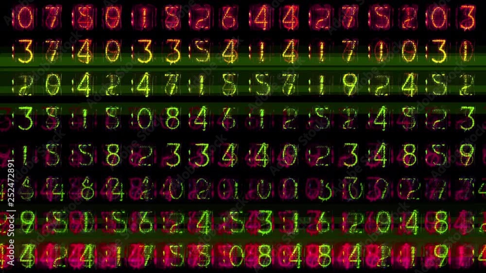 numbers code information clock counting nixie numbers code information clock counting nixie