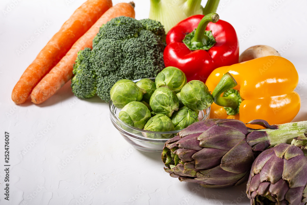 Freshly selection of healthy and clean foods Freshly selection of healthy and clean foods