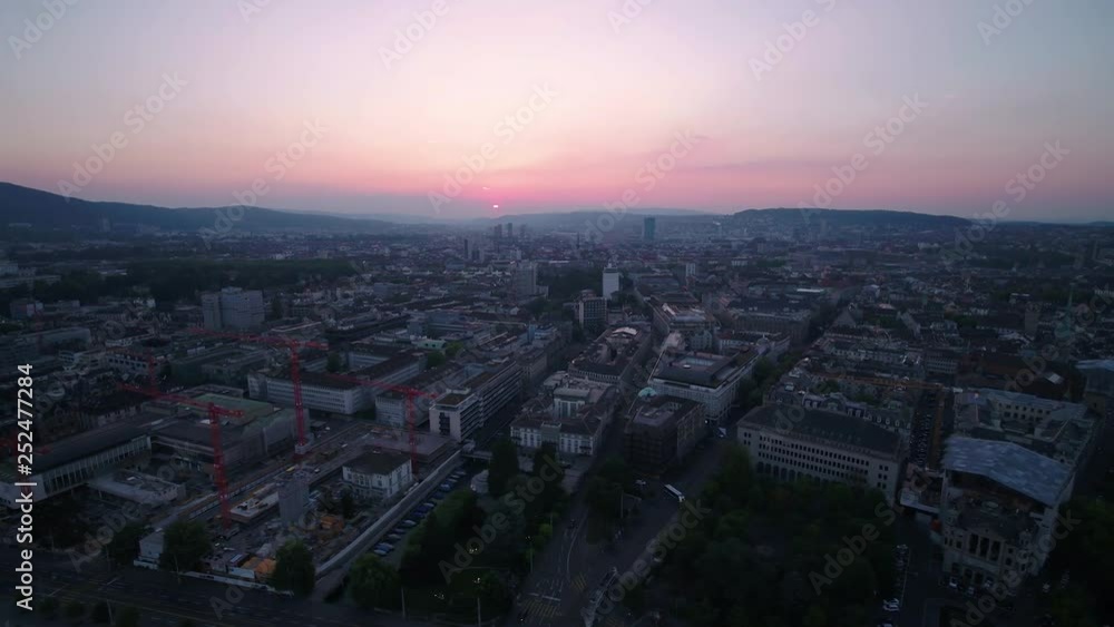 Aerial Switzerland Zurich June 2018 Sunset 15mm Wide Angle 4K Inspire 2 Prores Aerial video of downtown Zurich in Switzerland during a beautiful sunset with a wide angle lens. Aerial Switzerland Zurich June 2018 Sunset 15mm Wide Angle 4K Inspire 2 Prores Aerial video of downtown Zurich in Switzerland during a beautiful sunset with a wide angle lens.