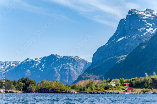 Fjord landscape near Maloy,...