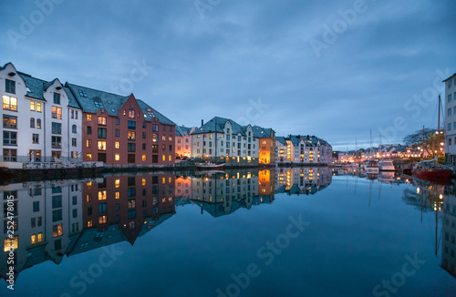 City of Alesund in middle Norway, Scandinavia,