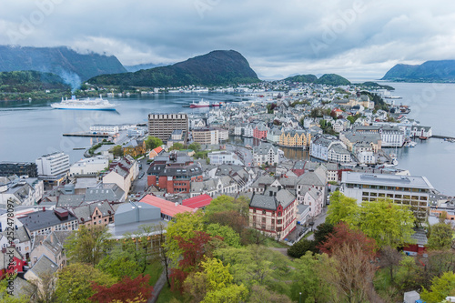 City of Alesund in middle N...