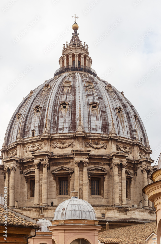 Dome of the Basilica of Saint. Peter in the Vatican.