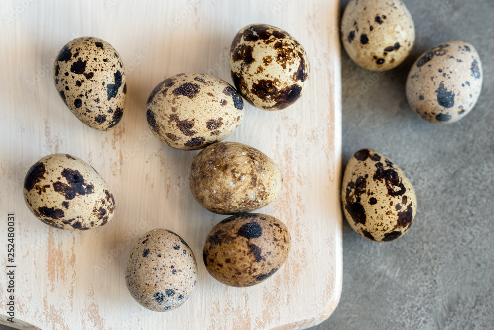 Fresh organic quail eggs, a delicacy in many parts of the world. Fresh organic quail eggs, a delicacy in many parts of the world.