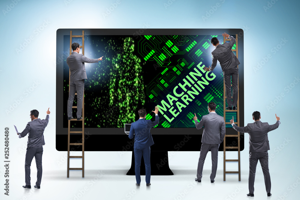 Machine learning concept as modern technology Machine learning concept as modern technology