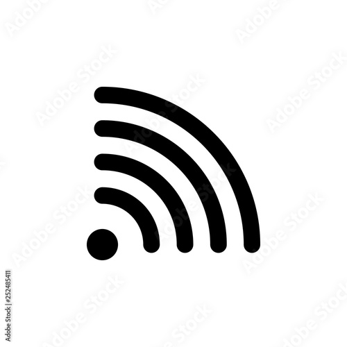 rss, wi fi icon. Signs and symbols can be used for web, logo, mobile app, UI, UX