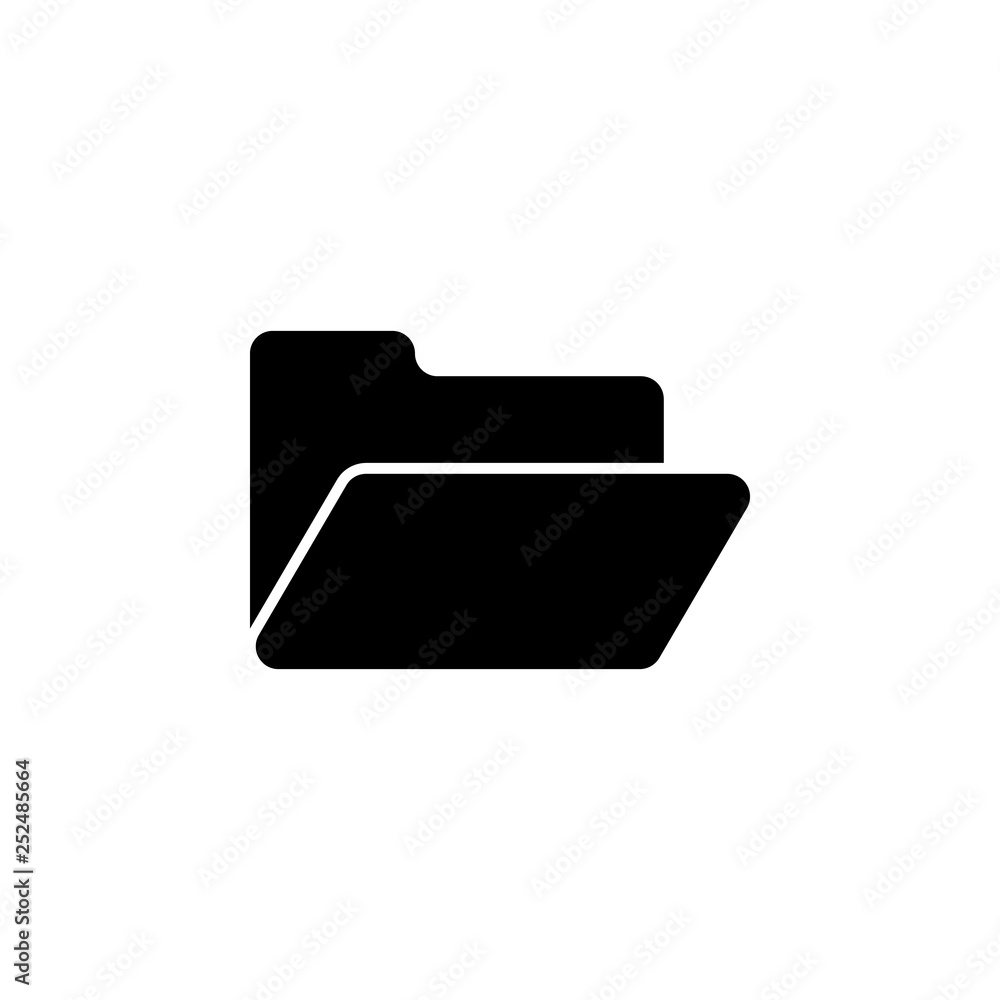 open folder icon. Signs and symbols can be used for web, logo, mobile app, UI, UX open folder icon. Signs and symbols can be used for web, logo, mobile app, UI, UX