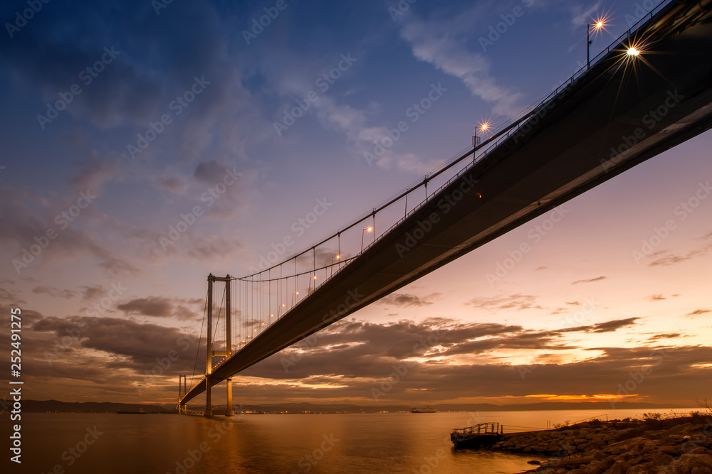 Osman Gazi Bridge (Izmit Bay Bridge). Izmit, Kocaeli, Turkey Osman Gazi Bridge (Izmit Bay Bridge). Izmit, Kocaeli, Turkey