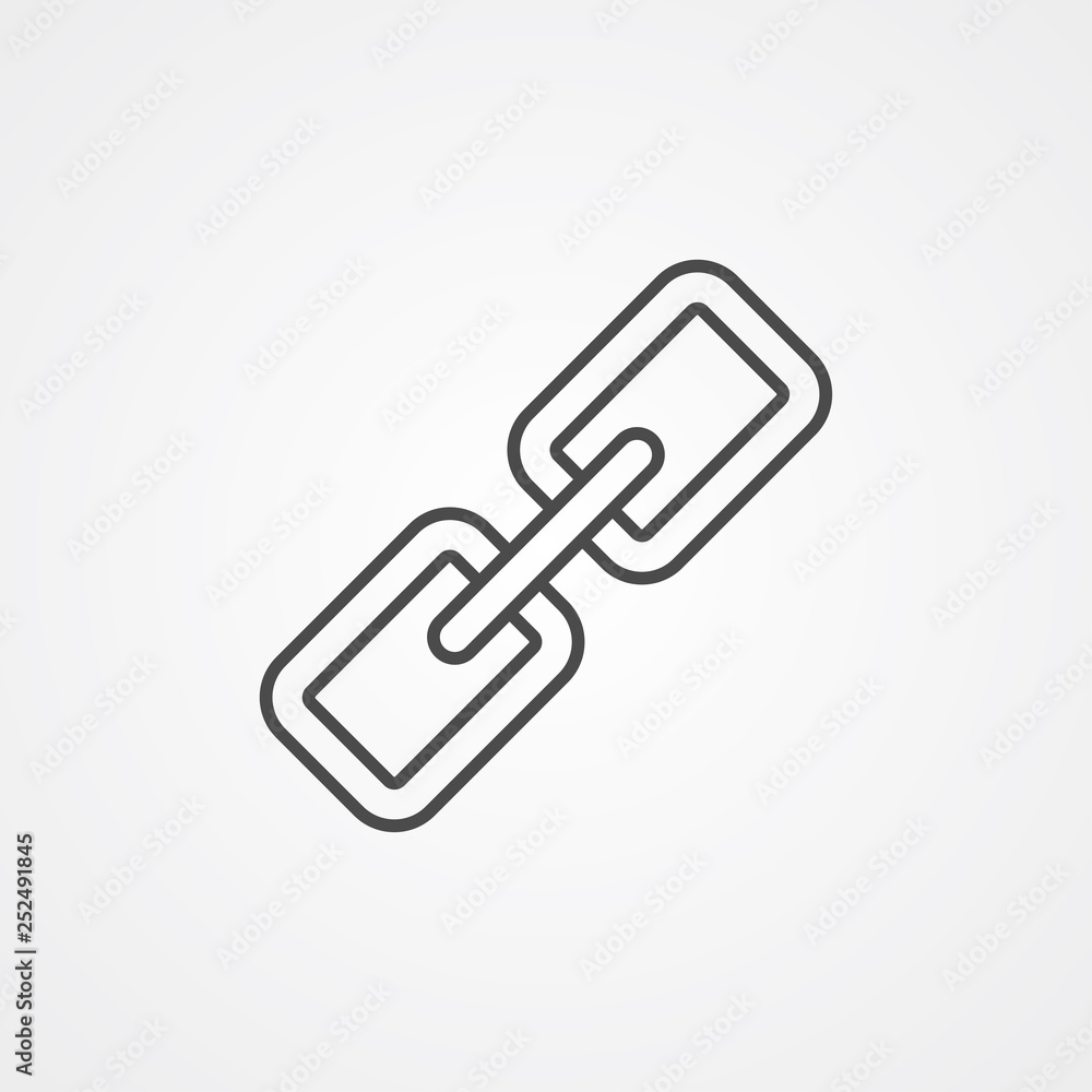 Link vector icon sign symbol Link vector icon sign symbol