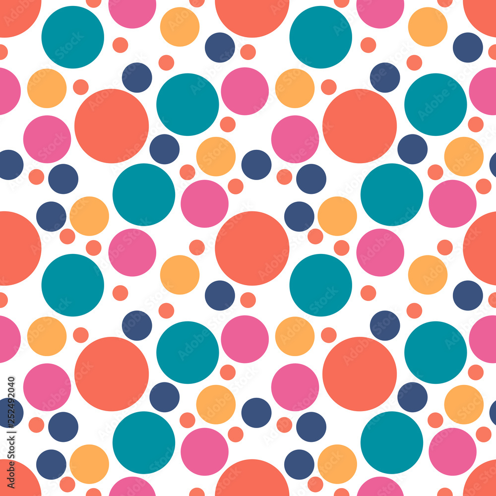 Round seamless pattern. Seamless retro circle pattern. Dotted round seamless background, pattern, ornament for wrapping paper, fabric, textile, website, wallpaper. Vector illustration. Round seamless pattern. Seamless retro circle pattern. Dotted round seamless background, pattern, ornament for wrapping paper, fabric, textile, website, wallpaper. Vector illustration.