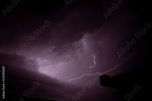 deep cloud view from the storm with flash