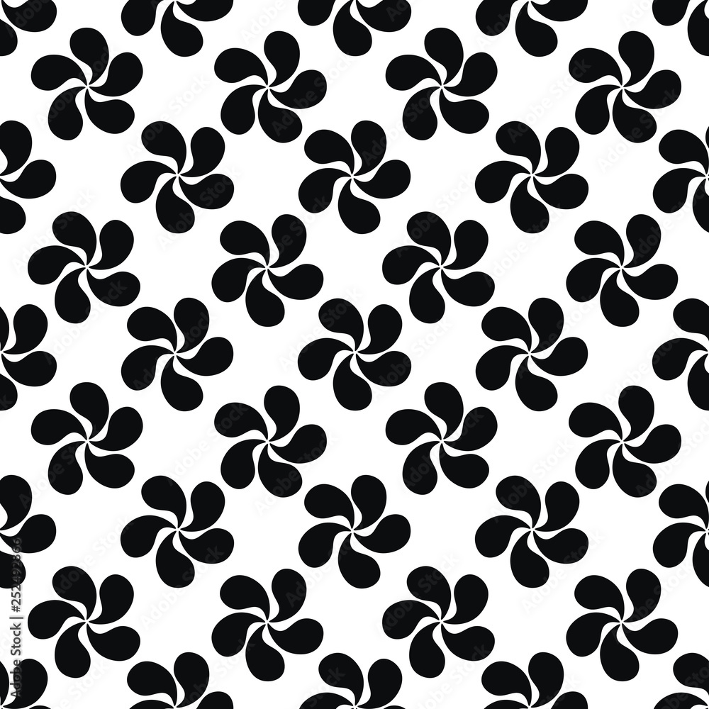 Seamless pattern. Endless background with abstract flowers Seamless pattern. Endless background with abstract flowers