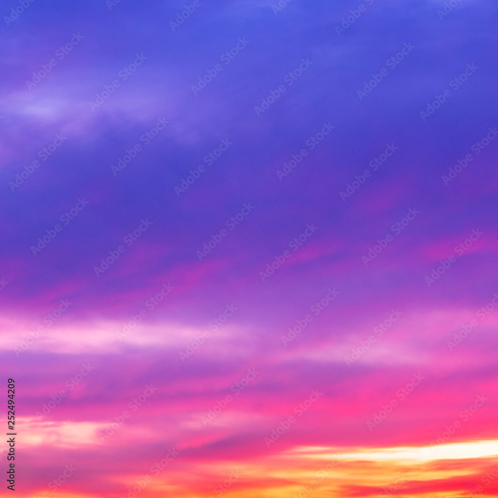fantastic multicolour sunset skyline