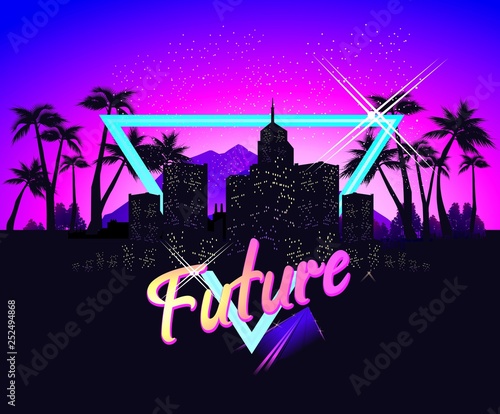 vector tropical landscape