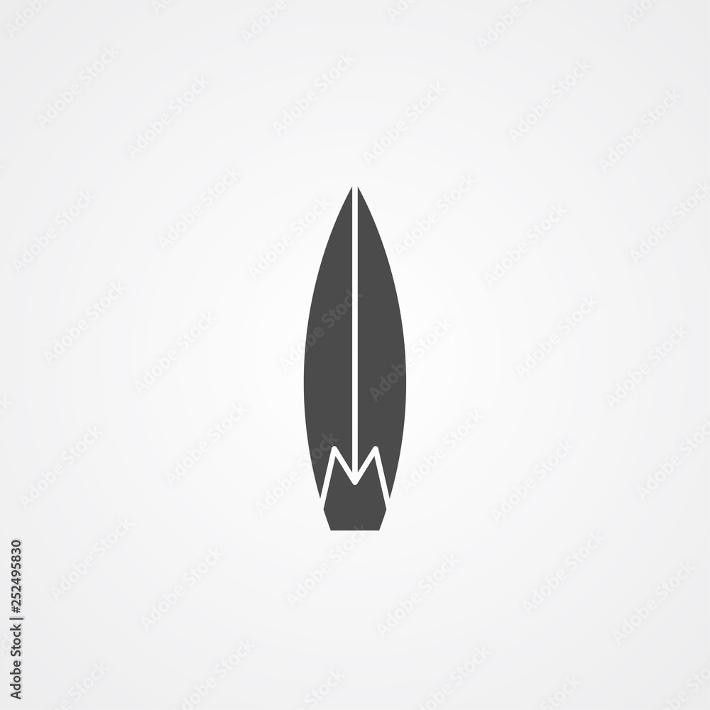 Surfboard vector icon sign symbol Surfboard vector icon sign symbol
