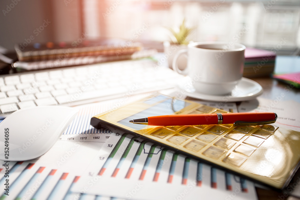 Accounting. Items for doing business in the office in the composition. Accounting. Items for doing business in the office in the composition.