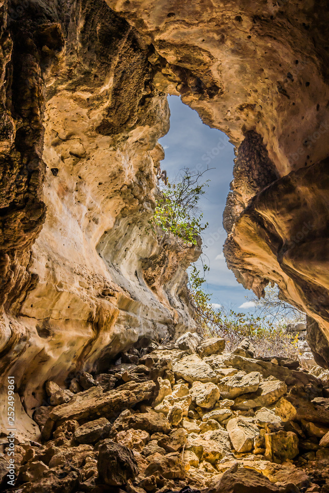 Cave in a stone desert
