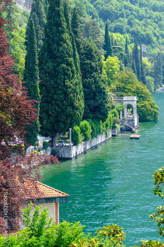 view on Lake Como in Varenna, Italy