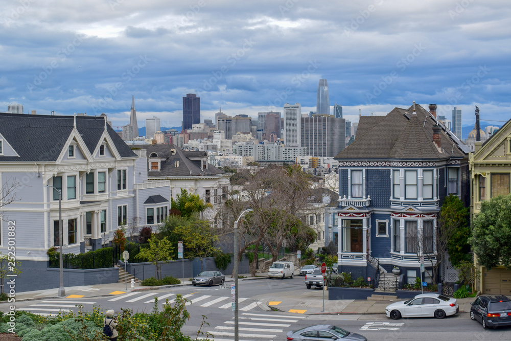 Financial District Skyline from Alamo Square, San Francisco