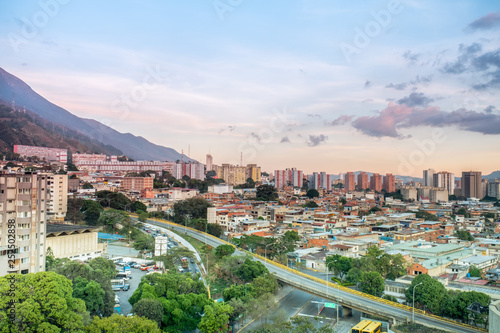View of Caracas city from east side. Venezuela