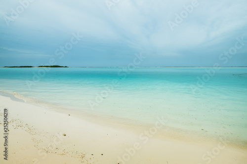 Paradise beach with turquoise blue water © DOUGLAS