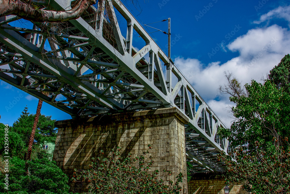 Fototapeta premium old steel bridge