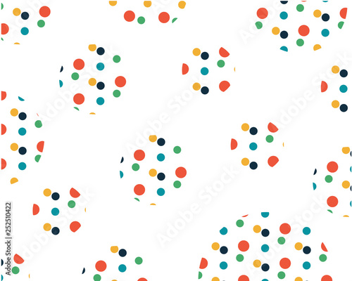 Fototapeta Naklejka Na Ścianę i Meble -  pattern abstract colorful circles on a white background