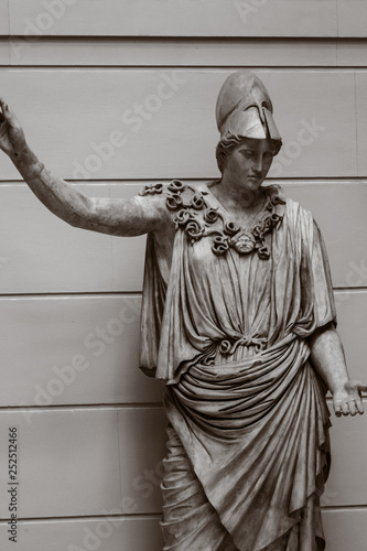 The statue of the ancient Greek goddess of wisdom, Athena