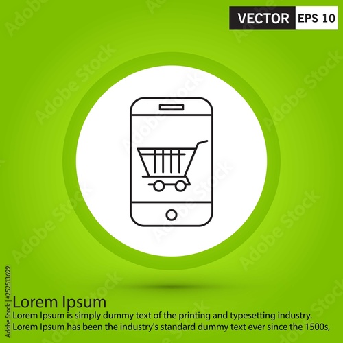 ector online shopping icon