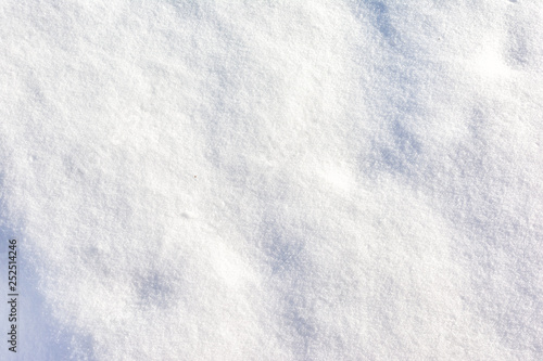 Abstract empty background. Texture of fresh white snow.