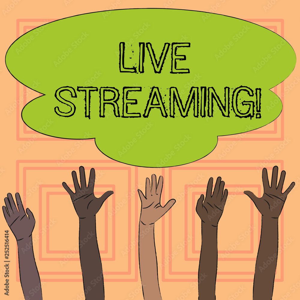 Text sign showing Live Streaming. Conceptual photo Media realtime transmission Multimedia Technology Broadcast Text sign showing Live Streaming. Conceptual photo Media realtime transmission Multimedia Technology Broadcast