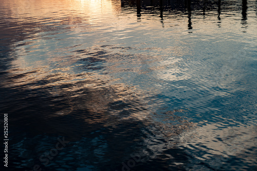 A day on the beach with a warm sunset conclusion 