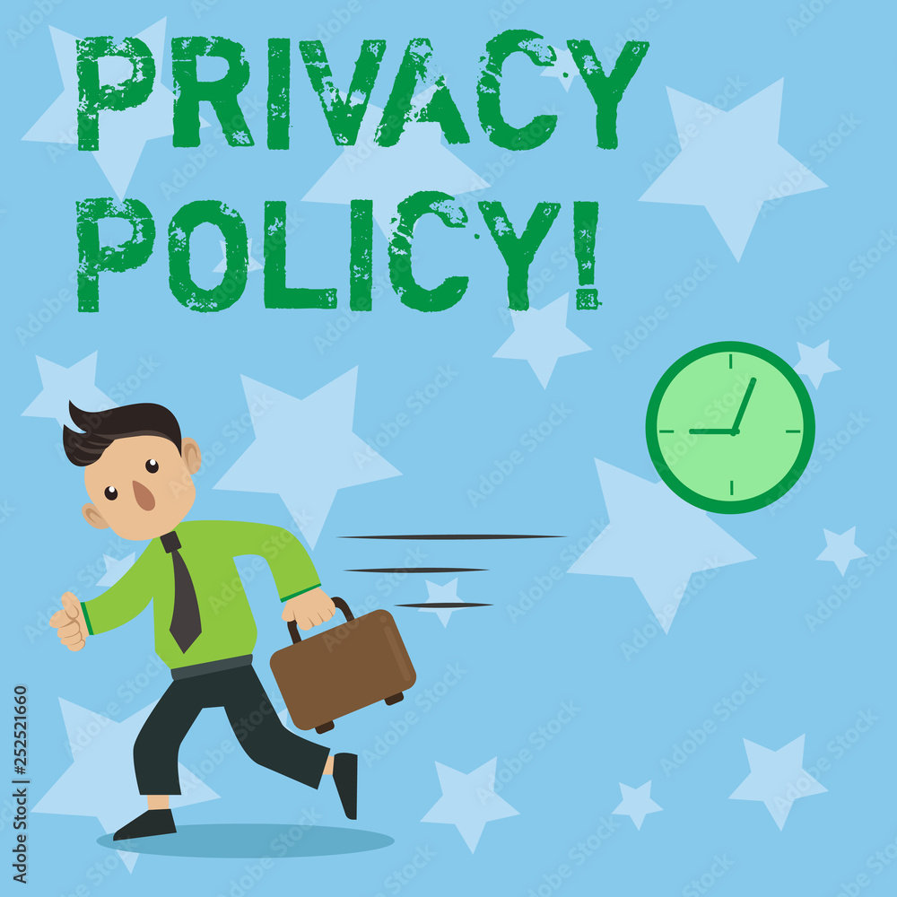 Conceptual hand writing showing Privacy Policy. Business photo showcasing Document Information Security Confidential Data Protection Conceptual hand writing showing Privacy Policy. Business photo showcasing Document Information Security Confidential Data Protection