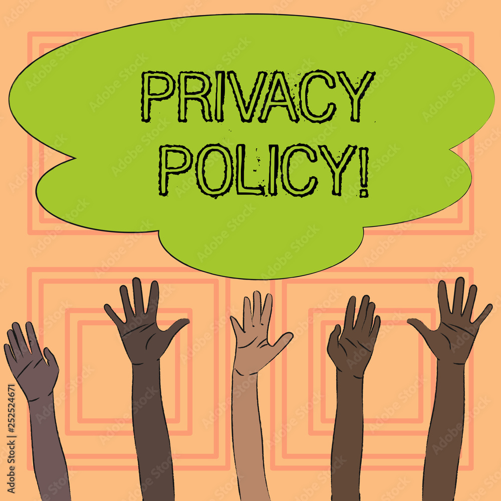 Text sign showing Privacy Policy. Conceptual photo Document Information Security Confidential Data Protection Text sign showing Privacy Policy. Conceptual photo Document Information Security Confidential Data Protection