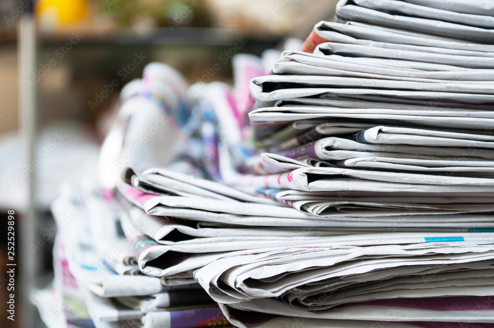 Newspapers Folded And Stacked On The Table With Outdoor Garden Or Bright Color Background Closeup Newspaper And Selective Focus Image Backdrop Time To Read Concept Stock Photo Adobe Stock Newspapers Folded And Stacked On The Table With Outdoor Garden Or Bright Color Background Closeup Newspaper And Selective Focus Image Backdrop Time To Read Concept Stock Photo Adobe Stock