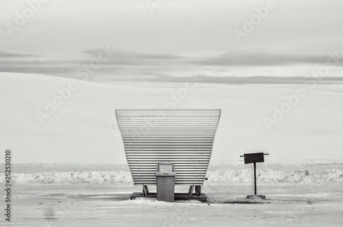 Lonely Picnic Spot in White Sands National Park, New Mexico