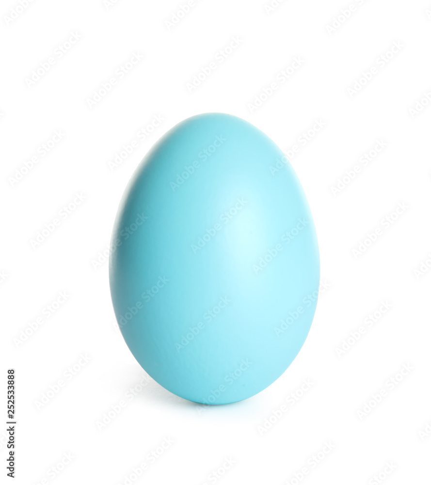 Beautiful dyed Easter egg on white background Beautiful dyed Easter egg on white background