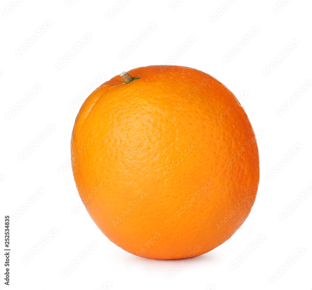 Fresh ripe orange isolated on white. Citrus fruit Fresh ripe orange isolated on white. Citrus fruit