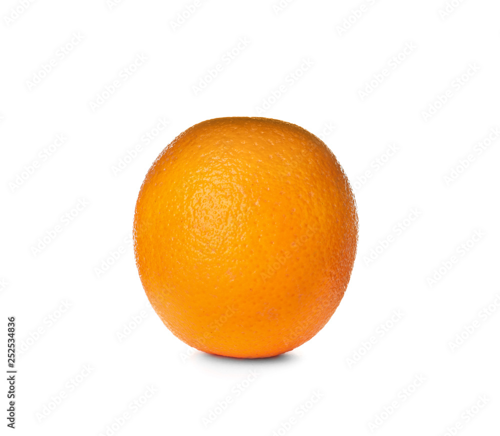 Fresh ripe orange isolated on white. Citrus fruit Fresh ripe orange isolated on white. Citrus fruit